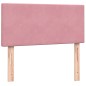 vidaXL Boxspringbett mit Matratze Rosa 80x210 cm Samt vidaXL Boxspringbett mit Matratze Rosa 80x210 cm Samt