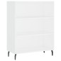 Highboard Weiß 69,5x34x180 cm Holzwerkstoff Highboard Weiß 69,5x34x180 cm Holzwerkstoff