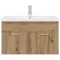 vidaXL Waschbeckenunterschrank mit Einbaubecken und Wasserhahn vidaXL Waschbeckenunterschrank mit Einbaubecken und Wasserhahn