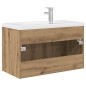 vidaXL Waschbeckenunterschrank mit Einbaubecken und Wasserhahn vidaXL Waschbeckenunterschrank mit Einbaubecken und Wasserhahn