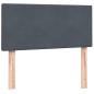 vidaXL Boxspringbett mit Matratze Dunkelgrau 90x220 cm Samt vidaXL Boxspringbett mit Matratze Dunkelgrau 90x220 cm Samt