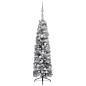 Weihnachtsbaum Schlank Beschneit mit LEDs & Kugeln Grün 120 cm Weihnachtsbaum Schlank Beschneit mit LEDs & Kugeln Grün 120 cm