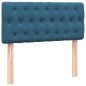 vidaXL Boxspringbett mit Matratze Dunkelblau 80x220 cm Samt vidaXL Boxspringbett mit Matratze Dunkelblau 80x220 cm Samt