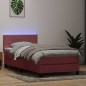vidaXL Boxspringbett mit Matratze Rosa 80x220 cm Samt vidaXL Boxspringbett mit Matratze Rosa 80x220 cm Samt