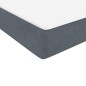 vidaXL Boxspringbett mit Matratze Dunkelgrau 80x220 cm Samt vidaXL Boxspringbett mit Matratze Dunkelgrau 80x220 cm Samt