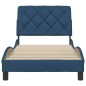vidaXL Bettgestell ohne Matratze Blau 80x200 cm Stoff vidaXL Bettgestell ohne Matratze Blau 80x200 cm Stoff
