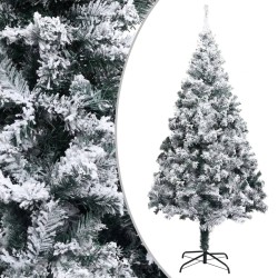 Künstlicher Weihnachtsbaum LEDs & Kugeln Beschneit Grün 300 cm