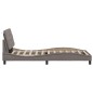 vidaXL Bettgestell ohne Matratze Taupe 100x200 cm Stoff vidaXL Bettgestell ohne Matratze Taupe 100x200 cm Stoff