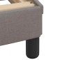 vidaXL Bettgestell ohne Matratze Taupe 100x200 cm Stoff vidaXL Bettgestell ohne Matratze Taupe 100x200 cm Stoff