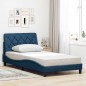 vidaXL Bettgestell ohne Matratze Blau 100x200 cm Stoff vidaXL Bettgestell ohne Matratze Blau 100x200 cm Stoff