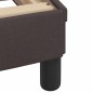 vidaXL Bettgestell ohne Matratze Dunkelbraun 120x200 cm Stoff vidaXL Bettgestell ohne Matratze Dunkelbraun 120x200 cm Stoff