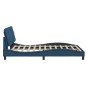 vidaXL Bettgestell ohne Matratze Blau 140x190 cm Stoff vidaXL Bettgestell ohne Matratze Blau 140x190 cm Stoff