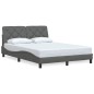 vidaXL Bettgestell ohne Matratze Dunkelgrau 140x200 cm Stoff vidaXL Bettgestell ohne Matratze Dunkelgrau 140x200 cm Stoff