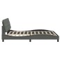 vidaXL Bettgestell ohne Matratze Dunkelgrau 160x200 cm Stoff vidaXL Bettgestell ohne Matratze Dunkelgrau 160x200 cm Stoff