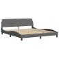 vidaXL Bettgestell ohne Matratze Dunkelgrau 180x200 cm Stoff vidaXL Bettgestell ohne Matratze Dunkelgrau 180x200 cm Stoff