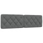 vidaXL Bettgestell ohne Matratze Dunkelgrau 180x200 cm Stoff vidaXL Bettgestell ohne Matratze Dunkelgrau 180x200 cm Stoff