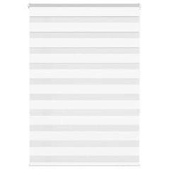 vidaXL Zebrarollo Weiß 105x150 cm Stoffbreite 100,9 cm Polyester