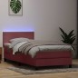vidaXL Boxspringbett mit Matratze Rosa 80x210 cm Samt vidaXL Boxspringbett mit Matratze Rosa 80x210 cm Samt