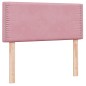 vidaXL Boxspringbett mit Matratze Rosa 90x210 cm Samt vidaXL Boxspringbett mit Matratze Rosa 90x210 cm Samt