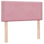 vidaXL Boxspringbett mit Matratze Rosa 90x220 cm Samt vidaXL Boxspringbett mit Matratze Rosa 90x220 cm Samt