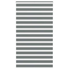 vidaXL Zebrarollo Dunkelgrau 125x200 cm Stoffbreite 120,9 cm Polyester