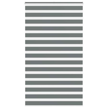 vidaXL Zebrarollo Dunkelgrau 125x200 cm Stoffbreite 120,9 cm Polyester