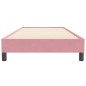 vidaXL Boxspringbett ohne Matratze Rosa 80x220 cm Samt vidaXL Boxspringbett ohne Matratze Rosa 80x220 cm Samt