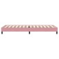 vidaXL Boxspringbett ohne Matratze Rosa 80x220 cm Samt vidaXL Boxspringbett ohne Matratze Rosa 80x220 cm Samt
