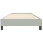vidaXL Boxspringbett ohne Matratze Hellgrau 80x220 cm Samt vidaXL Boxspringbett ohne Matratze Hellgrau 80x220 cm Samt