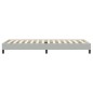 vidaXL Boxspringbett ohne Matratze Hellgrau 80x220 cm Samt vidaXL Boxspringbett ohne Matratze Hellgrau 80x220 cm Samt