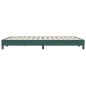 vidaXL Boxspringbett ohne Matratze Dunkelgrün 160x220 cm Samt vidaXL Boxspringbett ohne Matratze Dunkelgrün 160x220 cm Samt