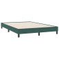 vidaXL Boxspringbett ohne Matratze Dunkelgrün 160x220 cm Samt vidaXL Boxspringbett ohne Matratze Dunkelgrün 160x220 cm Samt