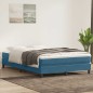 vidaXL Boxspringbett ohne Matratze Dunkelblau 140x220 cm Samt vidaXL Boxspringbett ohne Matratze Dunkelblau 140x220 cm Samt