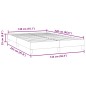 vidaXL Boxspringbett ohne Matratze Dunkelblau 140x220 cm Samt vidaXL Boxspringbett ohne Matratze Dunkelblau 140x220 cm Samt