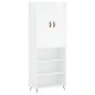vidaXL Highboard Hochglanz-Weiß 69,5x34x180 cm Holzwerkstoff vidaXL Highboard Hochglanz-Weiß 69,5x34x180 cm Holzwerkstoff