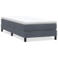 vidaXL Boxspringbett ohne Matratze Dunkelgrau 90x220 cm Samt vidaXL Boxspringbett ohne Matratze Dunkelgrau 90x220 cm Samt