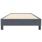 vidaXL Boxspringbett ohne Matratze Dunkelgrau 90x220 cm Samt vidaXL Boxspringbett ohne Matratze Dunkelgrau 90x220 cm Samt