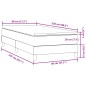 vidaXL Boxspringbett mit Matratze Schwarz 80x220 cm Samt vidaXL Boxspringbett mit Matratze Schwarz 80x220 cm Samt