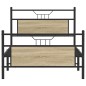 vidaXL Bettgestell ohne Matratze Sonoma-Eiche 100x200 cm Holzwerkstoff vidaXL Bettgestell ohne Matratze Sonoma-Eiche 100x200 cm Holzwerkstoff