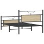 vidaXL Bettgestell ohne Matratze Sonoma-Eiche 100x200 cm Holzwerkstoff vidaXL Bettgestell ohne Matratze Sonoma-Eiche 100x200 cm Holzwerkstoff