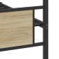 vidaXL Bettgestell ohne Matratze Sonoma-Eiche 100x200 cm Holzwerkstoff vidaXL Bettgestell ohne Matratze Sonoma-Eiche 100x200 cm Holzwerkstoff