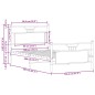 vidaXL Bettgestell ohne Matratze Sonoma-Eiche 100x200 cm Holzwerkstoff vidaXL Bettgestell ohne Matratze Sonoma-Eiche 100x200 cm Holzwerkstoff