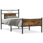 vidaXL Bettgestell ohne Matratze Räuchereiche 75x190 cm Holzwerkstoff vidaXL Bettgestell ohne Matratze Räuchereiche 75x190 cm Holzwerkstoff
