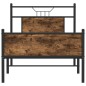 vidaXL Bettgestell ohne Matratze Räuchereiche 75x190 cm Holzwerkstoff vidaXL Bettgestell ohne Matratze Räuchereiche 75x190 cm Holzwerkstoff