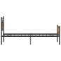 vidaXL Bettgestell ohne Matratze Räuchereiche 75x190 cm Holzwerkstoff vidaXL Bettgestell ohne Matratze Räuchereiche 75x190 cm Holzwerkstoff