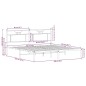 vidaXL Bettgestell ohne Matratze Braun Eichen-Optik 183x203 cm vidaXL Bettgestell ohne Matratze Braun Eichen-Optik 183x203 cm