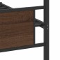 vidaXL Bettgestell ohne Matratze Braun Eiche 100x190 cm Holzwerkstoff vidaXL Bettgestell ohne Matratze Braun Eiche 100x190 cm Holzwerkstoff