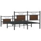 vidaXL Bettgestell ohne Matratze Braun Eiche 137x190 cm Holzwerkstoff vidaXL Bettgestell ohne Matratze Braun Eiche 137x190 cm Holzwerkstoff