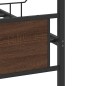 vidaXL Bettgestell ohne Matratze Braun Eiche 137x190 cm Holzwerkstoff vidaXL Bettgestell ohne Matratze Braun Eiche 137x190 cm Holzwerkstoff