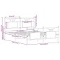 vidaXL Bettgestell ohne Matratze Braun Eiche 137x190 cm Holzwerkstoff vidaXL Bettgestell ohne Matratze Braun Eiche 137x190 cm Holzwerkstoff